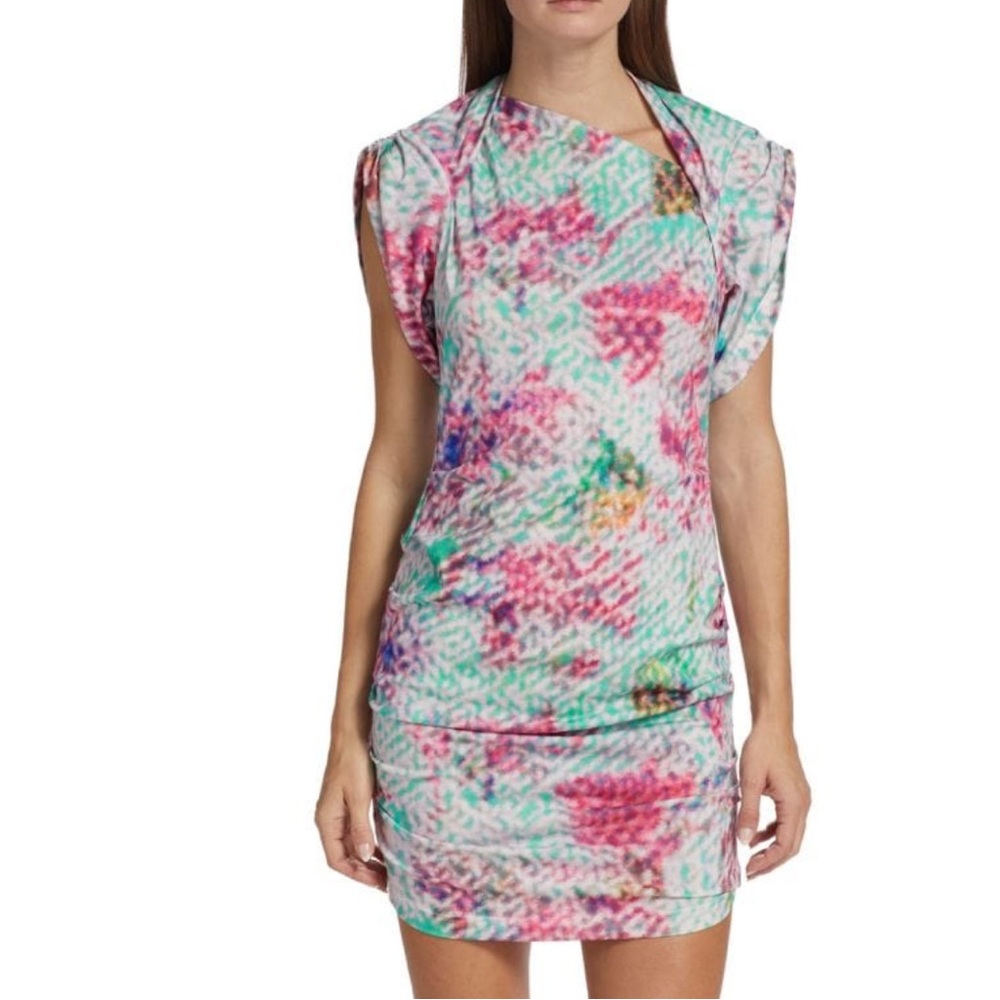 Isabel Marant Mini Cocktail Dress NWT Ruched Minidress